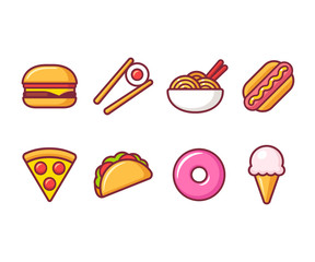 Food icon set