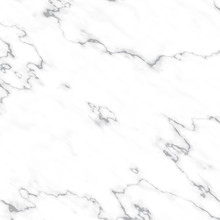 Realistic White Marble Vector Texture. Light Gray Stone Surface With Dark Gray Veins. Square Tile. Elegant Background.
