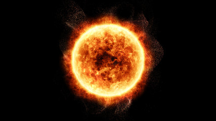 Poster - Sun Solar Flare Particles coronal mass ejections for background computer desktop screen display