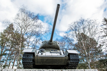 Soviet tank T-34 of the World war II, Kezmarok, Slovakia