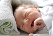 © javiindy - Newborn baby girl in hostpital bed sleeping