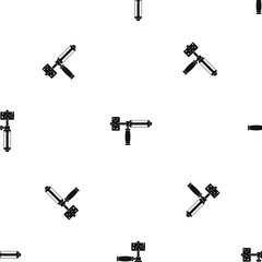 Poster - Precision grinding machine pattern seamless black