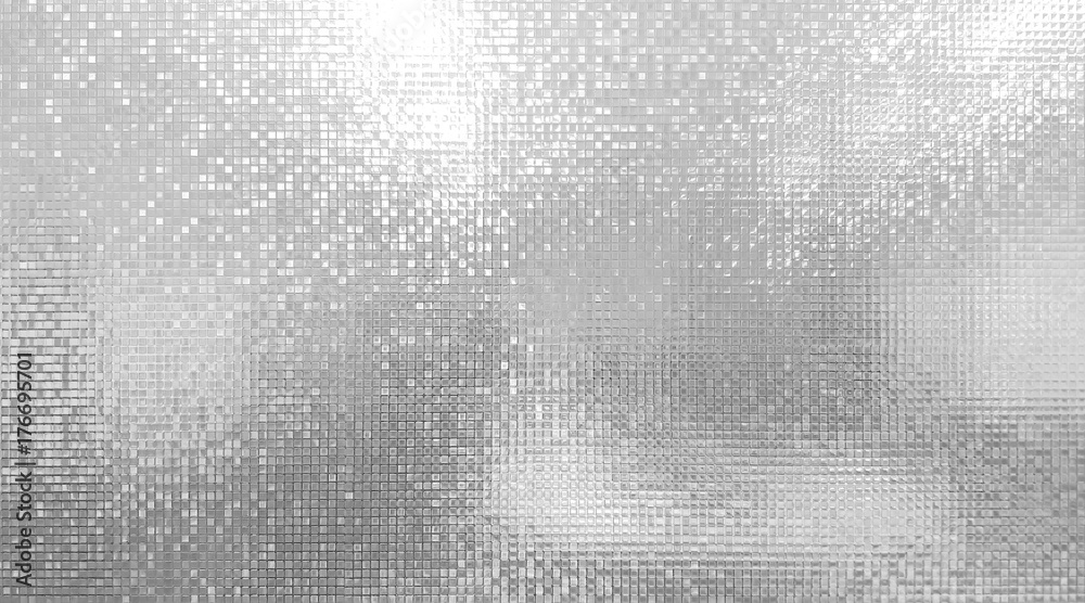abstract mono light of mosaic wall and bokeh on glass door or window at blur on secrets meeting room for art wallpaper and texture or background - obrazy, fototapety, plakaty 