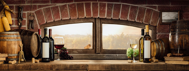 Wall Mural - Rustic wine cellar in the countryside