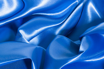 background with a blue fabric
