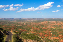 Scenic Texas Hwy 207, Known As Hamblen Drive, Runs Through Red-rock Canyon Country In The Panhandle