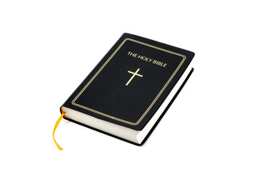 Holy Bible on white background