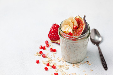 Poster - overnight  oatmeal with fruits