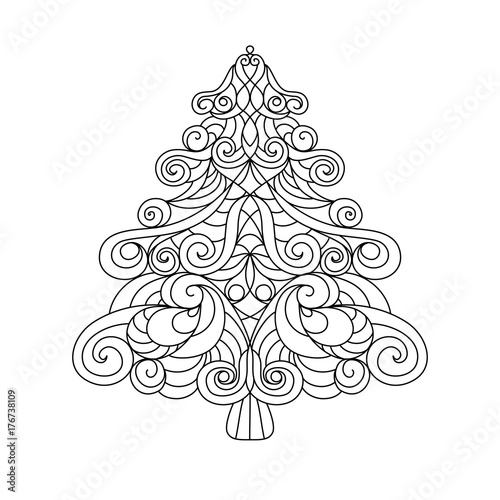 Download Christmas tree. Mandala. - Buy this stock vector and explore similar vectors at Adobe Stock ...