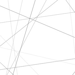 Wall Mural - Minimalistic black lines over white geometrical pattern