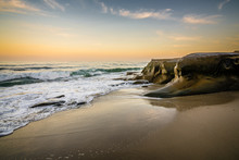 Colorful Sunrise Over Windansea Beach In San Diego, California
