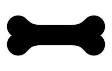 Dog Bone Icon. Vector Illustration