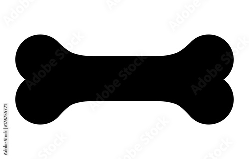 Cuadros en Lienzo Dog Bone icon. Vector illustration