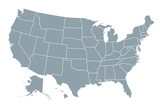 Fototapeta Mapy - United States of America map