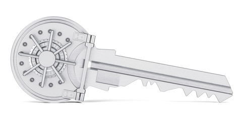 Poster - key vault, security and protect concept, 3d rendering