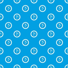 Poster - Cursor to right in circle pattern seamless blue