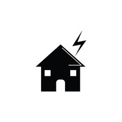 Poster - Lightning under house icon