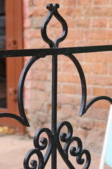 Wall Mural - Wrought-iron fences and hedges