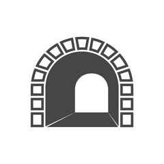 Sticker - Road with tunnel icon 