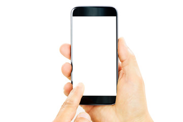 Wall Mural - blank smartphone in the hand.