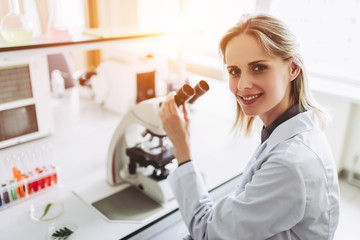 Wall Mural - laboratory scientist working