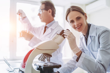 Wall Mural - Laboratory scientists working