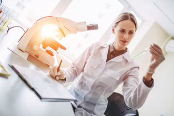 Wall Mural - laboratory scientist working