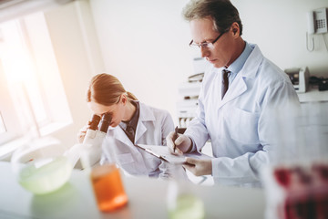 Wall Mural - Laboratory scientists working