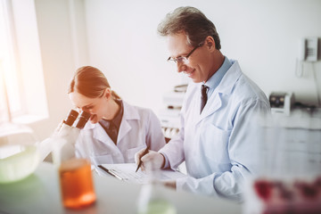 Wall Mural - Laboratory scientists working