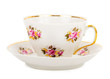 one teacup with saucer
