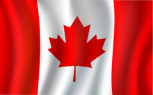 Canadian Flag, Maple Leaf 3d Symbol Of Canada