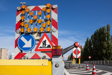 Hazards at roadworks