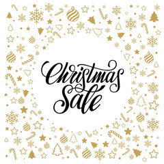 Wall Mural - Christmas sale gold