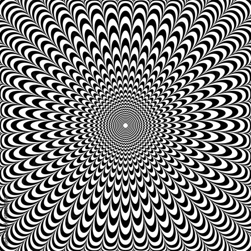 Op art abstract design.