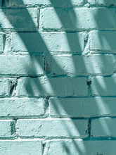 Turquoise Brick Wall