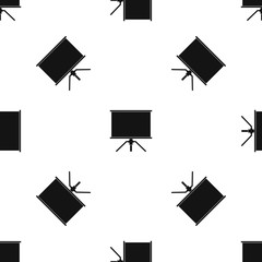 Poster - Blank projection screen pattern seamless black