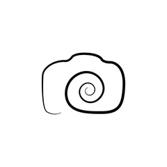 Poster - Photo camera silhouette logo icon