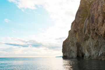 rock in the sea