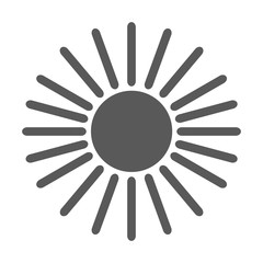 Poster - Sun icon vector simple