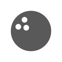 Poster - bowling icon vector simple