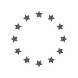 Fototapeta  - European Union icon vector simple