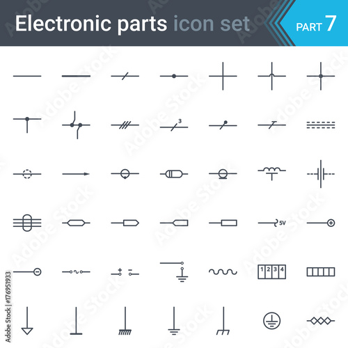 Complete Vector Set Of Electric And Electronic Circuit Diagram