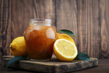 Wall Mural - Lemon jam in jar