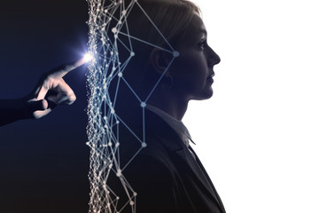 Aufkleber - AI(artificial intelligence) concept.