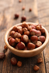 Wall Mural - bowl of hazelnut