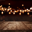 Festive background with light effects for christmas
