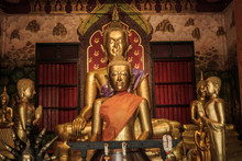 Bangkok Thailand: Buddha Of Wat Nak Prok Temple (178/, Soi Thoet Thai 46, Khwaeng Pak Khlong Phasi Charoen, Khet Phasi Charoen, Krung Thep Maha Nakhon 10160)