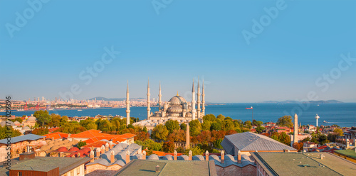 Poster The Blue Mosque, (Sultanahmet), Istanbul, Turkey.