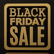 © Supertrooper - Black Friday Sale Gold Inscription Banner