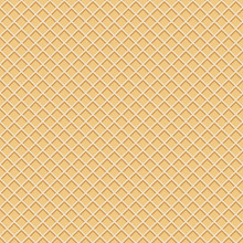 Illustration Of A Wafer Seamless Pattern Background In The Colors Of White Chocolate. Seamless Texture Of A Waffle Backdrop.